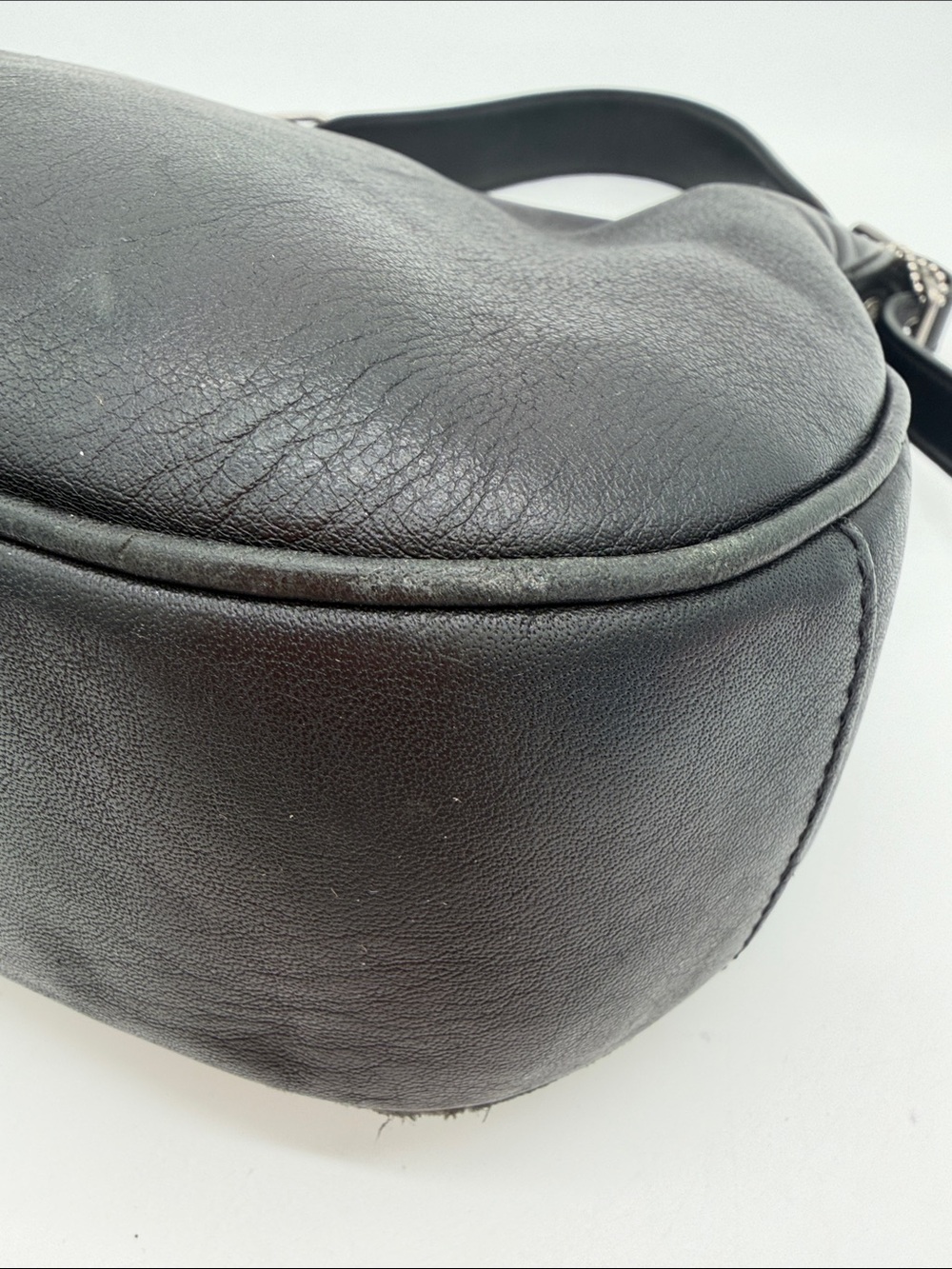 Vintage Coach Legacy West Zoe Crescent Hobo Bag Purse Leather Black 9342 - Picture 12 of 15